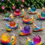 Rainbow Snail Marble Craft