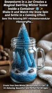 Snowstorm in a Jar Creates a Magical Swirling Winter Scene…