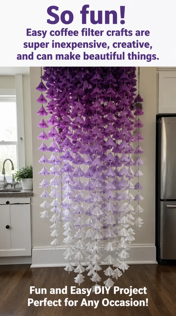 So fun! Easy coffee filter crafts are super inexpensive, creative, and can make beautiful things.