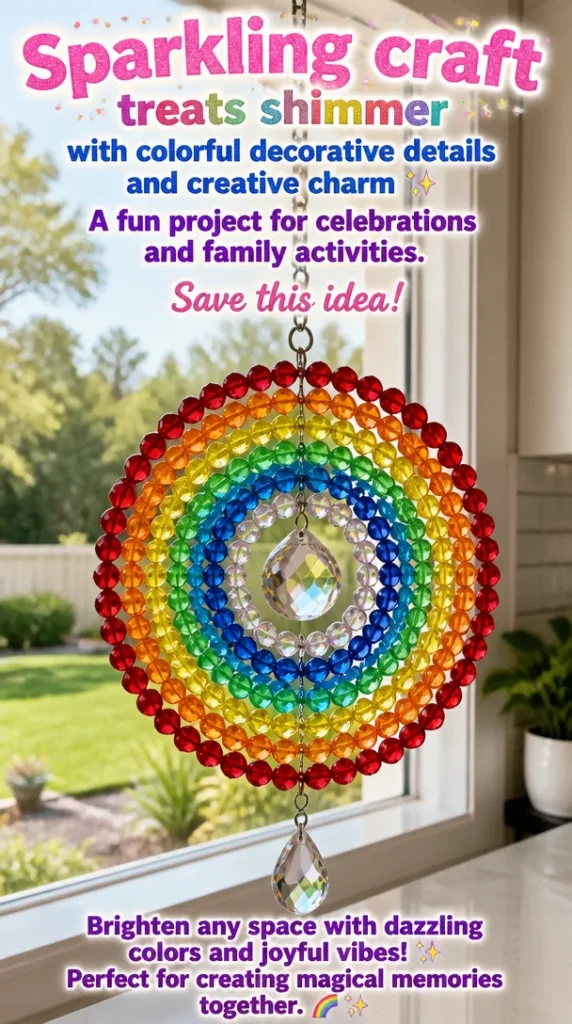 Colorful sparkling craft treats perfect for celebrations and family activities.
