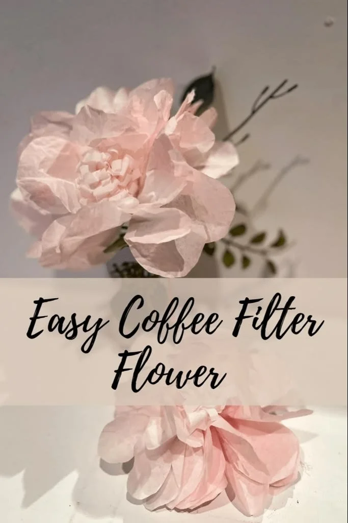 Super Easy Coffee Filter Flowers on Vintage Bed Springs: DIY Tutorial