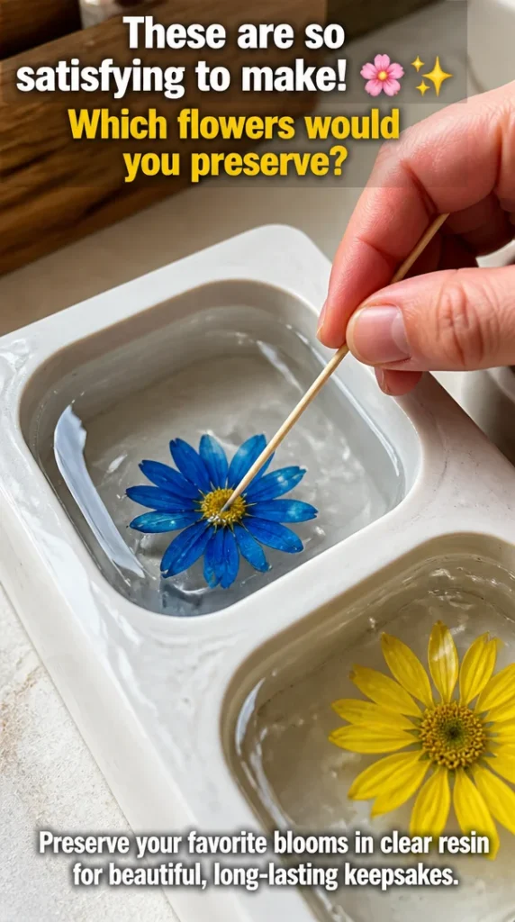 A collection of beautifully preserved flowers in vibrant colors.