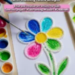 Three-dimensional raised salt painting creates colorful textured artwork with stunning&hellip;