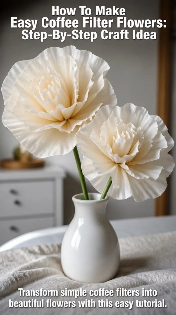 Transform Coffee Filters into Beautiful Flowers: Easy DIY Craft Tutorial