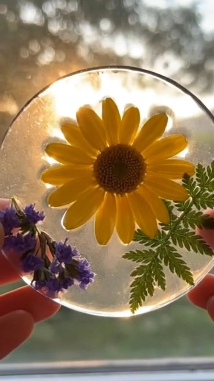 Who knew cornstarch could do THIS? 🌼 Turn your garden into art with this easy DIY.