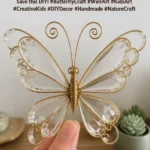 Wire butterfly DIY shapes elegant butterfly decorations with artistic flair