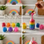 A rainbow-filled bottle creates a colorful swirling effect that feels&hellip;