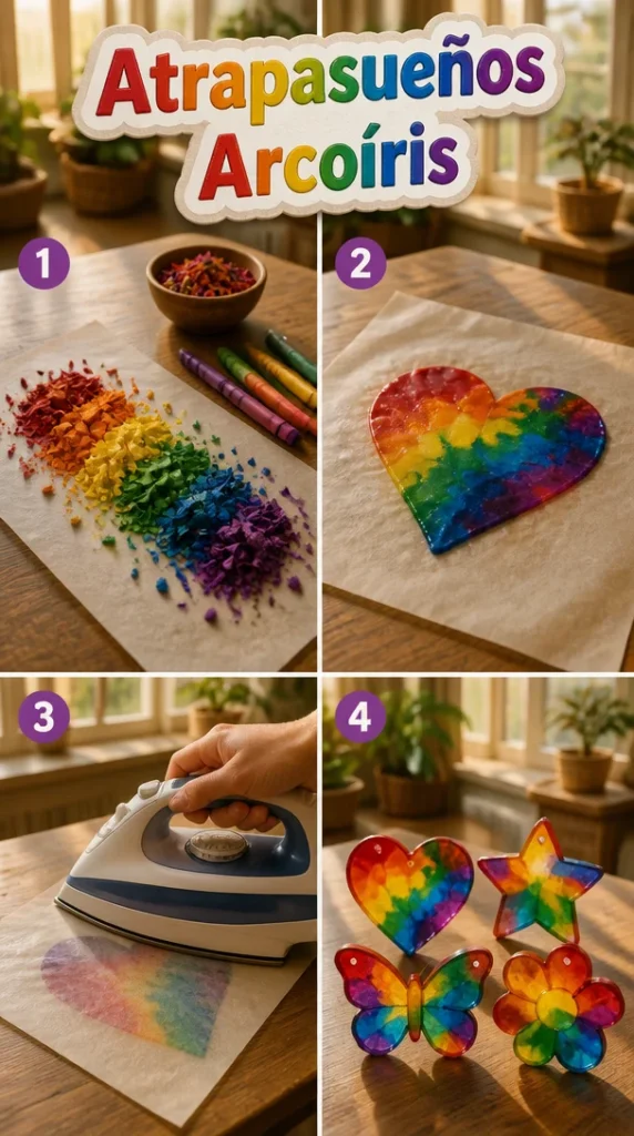 Atrapasueños Arcoíris colorido decorativo para atrapar sueños