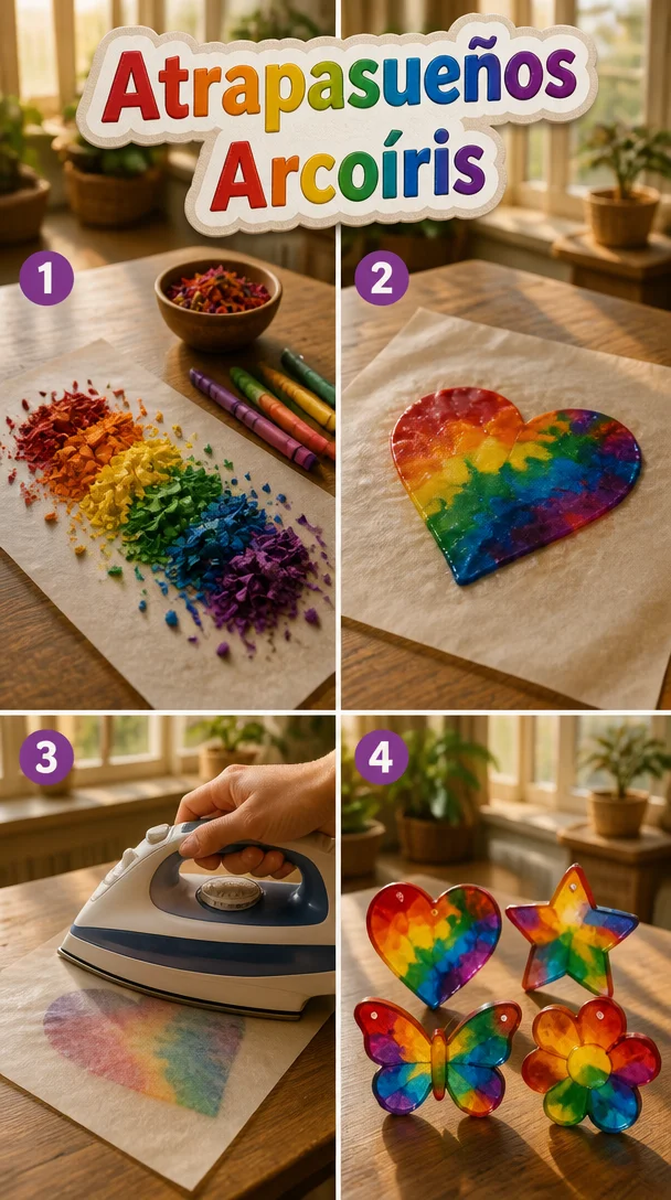 Atrapasueños Arcoíris colorido decorativo para atrapar sueños