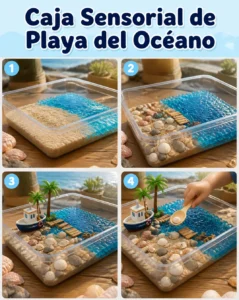 Caja Sensorial de Playa del Océano