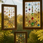 Chicken Wire and Bead Suncatcher