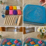 DIY Air-Dry Clay Ocean Sensory Tray