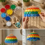 DIY Bottle Cap Jellyfish Wind Chime Transforms Recycled Bottle Caps&hellip;