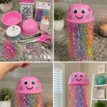 DIY Paper Bowl Jellyfish Hanging Decoration