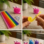 DIY Pipe Cleaner Snails