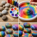 DIY rainbow rocks transform ordinary stones into colorful masterpieces that&hellip;