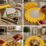 DIY Sunflower Chocolate Treat Holder