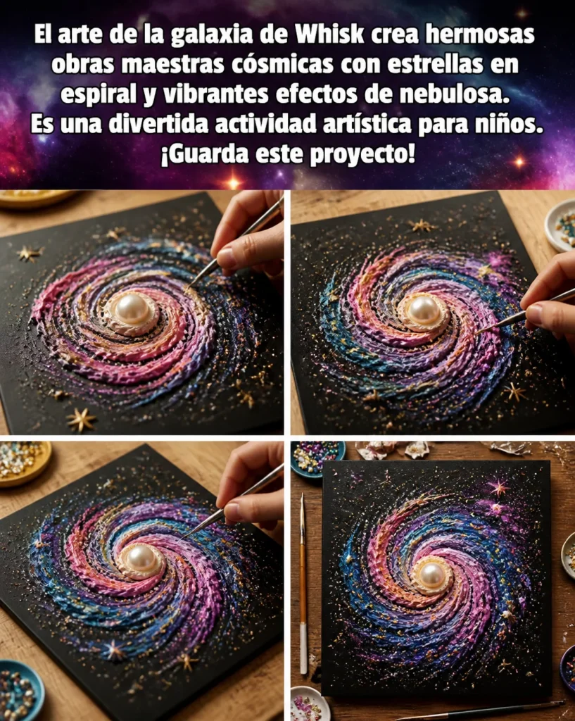 Obra maestra cósmica de arte de la galaxia con estrellas y nebulosas vibrantes