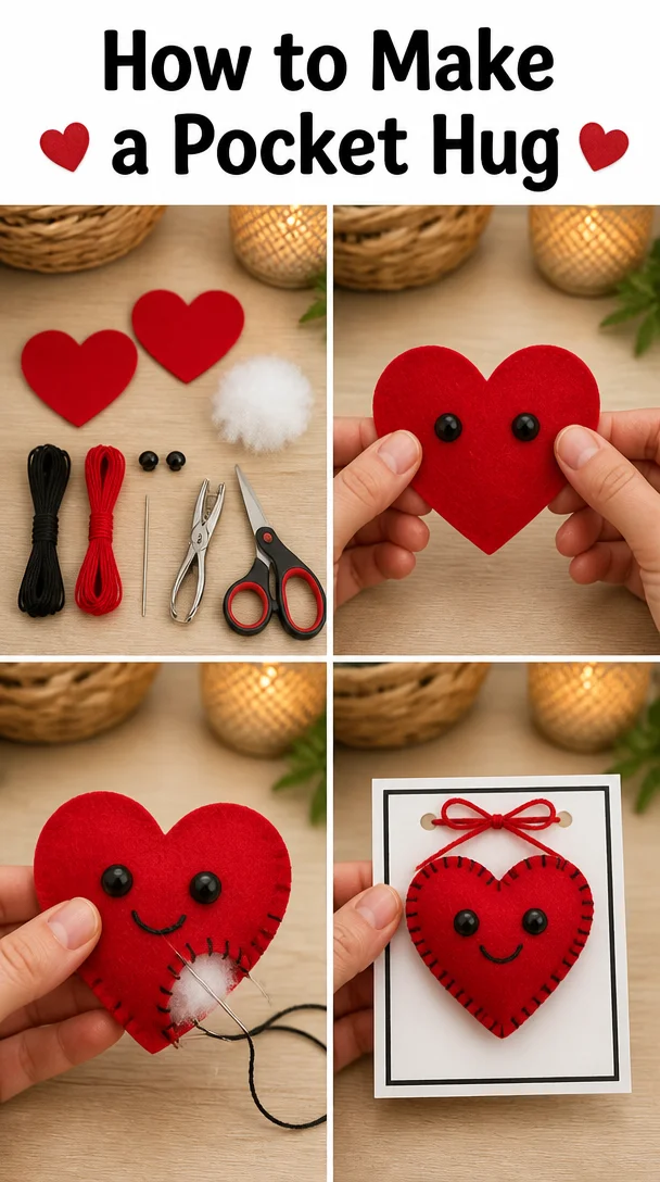 Crafted pocket hug for warmth and comfort, perfect as a thoughtful gift.