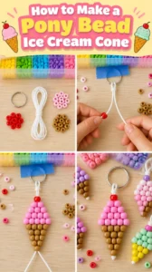 How to Make a Pony Bead Ice Cream Cone