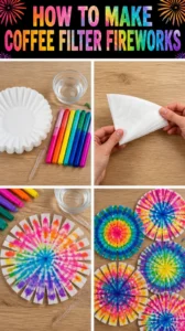 How to Make Coffee Filter Fireworks