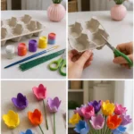 How to Make Egg Carton Flowers