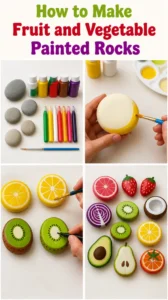 How to Make Fruit and Vegetable Painted Rocks