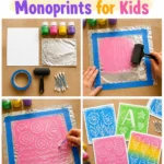 How to Make Monoprints for Kids
