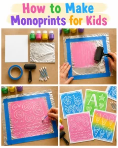 How to Make Monoprints for Kids