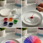 Sugar water and color create spreading patterns that look like&hellip;