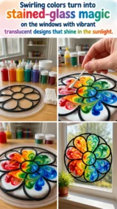 Swirling colors turn into stained-glass magic on the windows with&hellip;