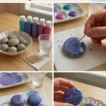 Swirling colors turn ordinary stones into tiny magical decorations for&hellip;