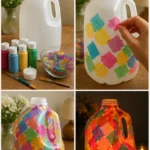 The DIY mosaic milk jug lantern turns a recycled container&hellip;