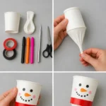 White paper cup White balloon(s) Electrical tape or other colourful&hellip;