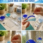 Blue beads come together to make ocean-inspired suncatchers that sparkle&hellip;