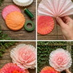 Coffee Filter Flower Backdrop
