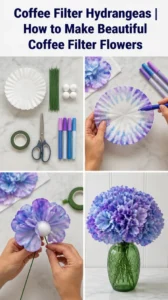 Coffee Filter Hydrangeas | How to Make Beautiful Coffee Filter…