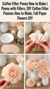 Coffee Filter Peony How to Make | Peony with Filters,&hellip;