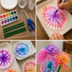 Coffee Filter Tie-Dye Flowers