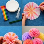 Colorful Coffee Filter Flowers Tutorial | Coffee Filter Crafts for&hellip;