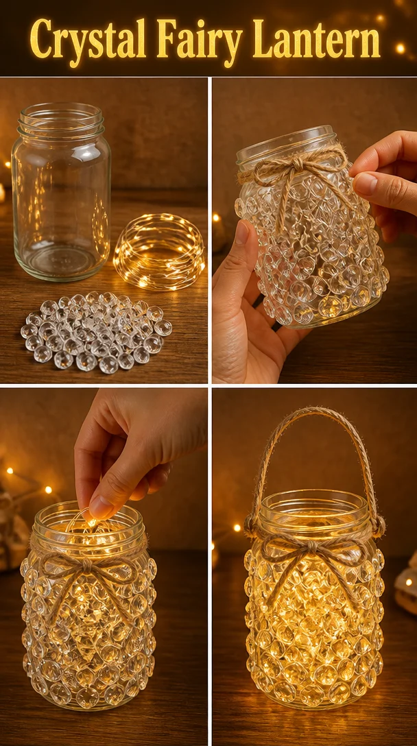 Crystal Fairy Lantern glowing with magical light