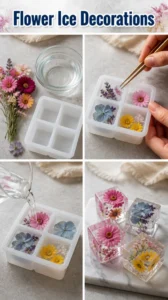 Flower Ice Decorations