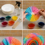 How to Make Giant Coffee Filter Flowers Hand Dyed DIY
