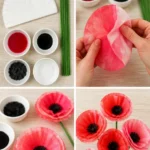 How To Make Poppy Coffee Filter Flowers