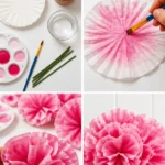 Painted Coffee Filter Flowers