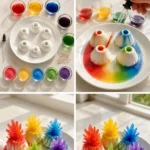 Watch colorful sugar crystals form around a volcano-inspired design for&hellip;