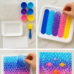 Bubble Wrap Rainbow Ocean Painting for Kids