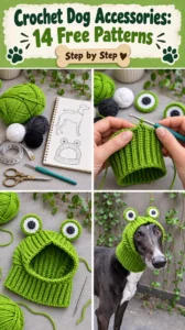 Crochet Dog Accessories: 14 Free Patterns