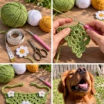 Crochet Dog Bandana Pattern for Pets