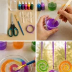 DIY Clear Glue Suncatchers Tutorial